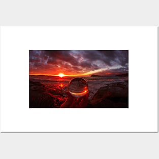 Sunrise orb reflections Posters and Art